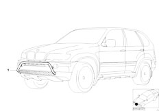 E53 X5 3.0d M57 SAV / Vehicle Trim/  Bull Bar