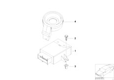 E83 X3 3.0d M57N2 SAV / Vehicle Electrical System/  Ews Control Unit Tr Module Support