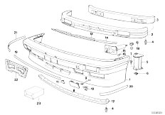 E30 M3 S14 Cabrio / Vehicle Trim/  Bumper Front