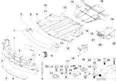 E52 Z8 S62 Roadster / Vehicle Trim/  Shielding Engine Compartment Air Ducts