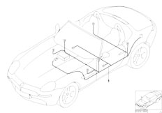 E52 Z8 S62 Roadster / Audio Navigation Electronic Systems/  Audio Wiring Harness