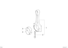 E39 535i M62 Sedan / Engine/  Crankshaft Connecting Rod