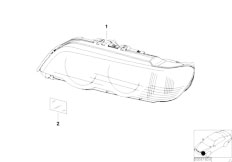 E53 X5 3.0i M54 SAV / Lighting Headlight-2