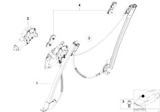 E52 Z8 S62 Roadster / Vehicle Trim/  Door Window Lifting Mechanism Electr