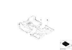 E46 M3 S54 Cabrio / Individual Equipment Individual Floor Covering
