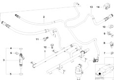 E52 Z8 S62 Roadster / Fuel Preparation System/  Fuel Injection System Injection Valve