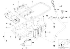 E39 520d M47 Touring / Engine Oil Pan Oil Level Indicator