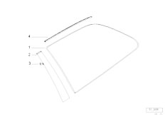 E36 318i M43 Touring / Vehicle Trim Side Window Fixed