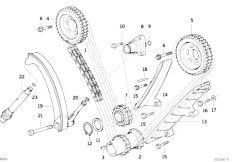 E38 740iL M60 Sedan / Engine/  Timing Timing Chain Lower P