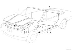E30 325i M20 Cabrio / Vehicle Trim/  Sound Insulation