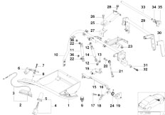 E38 750iLS M73N Sedan / Vehicle Trim/  Glove Box