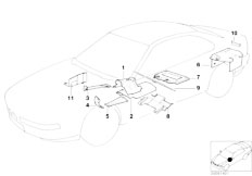 E31 850Ci M70 Coupe / Vehicle Trim Heat Insulation