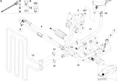 E52 Z8 S62 Roadster / Steering/  Hydro Steering Oil Pipes