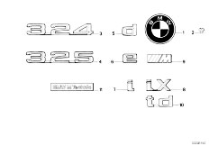 E30 325i M20 Cabrio / Vehicle Trim/  Emblems
