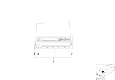 Z3 Z3 1.9 M43 Roadster / Audio Navigation Electronic Systems Radio Bmw Professional Rds