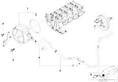 E39 520d M47 Touring / Engine/  Vacuum Pump With Tubes