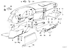 E30 325i M20 Cabrio / Vehicle Trim/  Trim Panel Dashboard-2