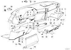 E30 318i M10 4 doors / Vehicle Trim/  Trim Panel Dashboard-2