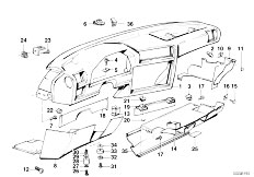 E30 325i M20 Cabrio / Vehicle Trim/  Trim Panel Dashboard-3