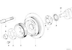 E39 525td M51 Sedan / Engine/  Belt Drive Vibration Damper