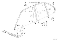 E34 530i M60 Sedan / Vehicle Trim/  Exterior Trim