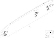 E53 X5 3.0d M57 SAV / Vehicle Trim/  Retrofit Kit Roof Railing