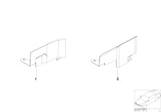 E31 840i M60 Coupe / Engine Electrical System/  Heat Resistant Plate