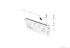 E34 525tds M51 Touring / Vehicle Trim/  Trunk Lid And Roller Sun Blind Trim