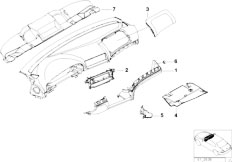 E39 530d M57 Touring / Vehicle Trim/  Trim Panel Dashboard-2