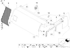 E36 316g M43 Compact / Vehicle Trim Gas Bottle Trim Panel