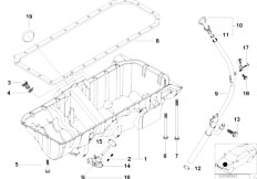 E53 X5 3.0i M54 SAV / Engine Oil Pan Oil Level Indicator