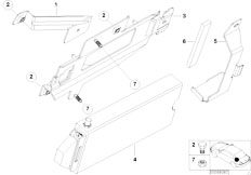 E46 320Ci M54 Cabrio / Communication Systems Single Parts Sa 629 Trunk