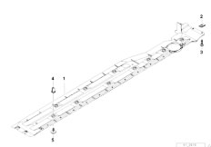 E38 750i M73 Sedan / Vehicle Trim/  Door Sill