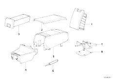 E34 M5 3.8 S38 Sedan / Vehicle Trim Rear Centre Console