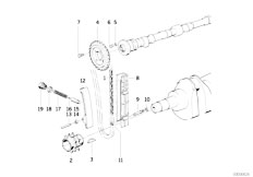 E30 318i M10 2 doors / Engine Timing And Valve Train Timing Chain