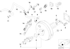 E39 M5 S62 Sedan / Brakes/  Power Brake Unit Depression