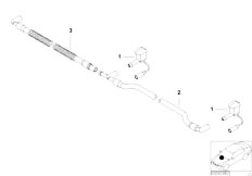 E52 Z8 S62 Roadster / Vehicle Electrical System/  Single Parts For Windshield Cleaning