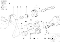 E30 320i M20 Cabrio / Engine/  Timing And Valve Train Tooth Belt-2