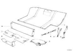 E12 518 M10 Sedan / Vehicle Trim Glove Box Mounting Parts-2