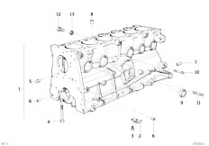 E36 325td M51 Sedan / Engine Engine Block-2