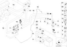 E38 730d M57 Sedan / Heater And Air Conditioning/  Water Valve Water Hose
