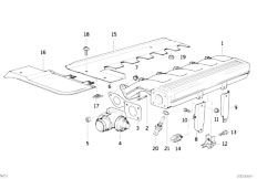 E34 525td M51 Sedan / Engine Intake Manifold System Agr