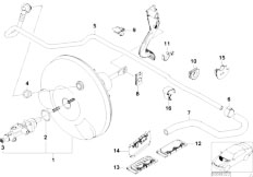 E46 330Ci M54 Cabrio / Brakes/  Power Brake Unit Depression-2