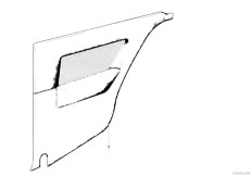 E30 318i M40 2 doors / Vehicle Trim/  Lateral Trim Panel Rear