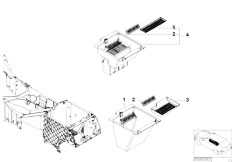 E53 X5 3.0d M57 SAV / Vehicle Trim/  Storing Partit Cassette Cd Box