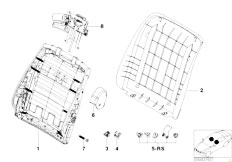 E39 520d M47 Touring / Seats/  Bmw Sportseat Seat Panel Rear