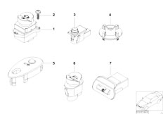 E52 Z8 S62 Roadster / Vehicle Electrical System/  Various Switches