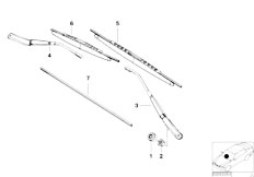 E52 Z8 S62 Roadster / Vehicle Electrical System/  Single Components For Wiper Arm