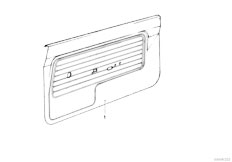 E21 320 M20 Sedan / Vehicle Trim Door Trim Panel-2