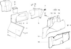 E34 530i M30 Sedan / Vehicle Trim/  Trunk Trim Panel